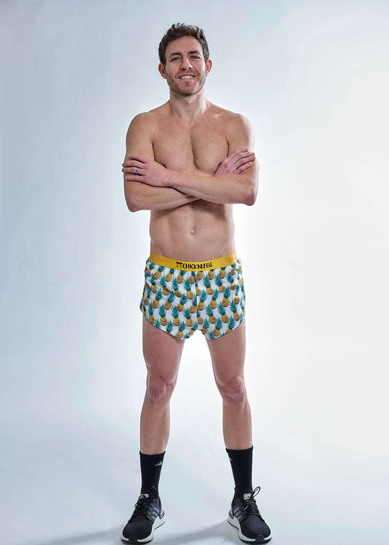 Men's Trippy Pineapples 2" Split Shorts