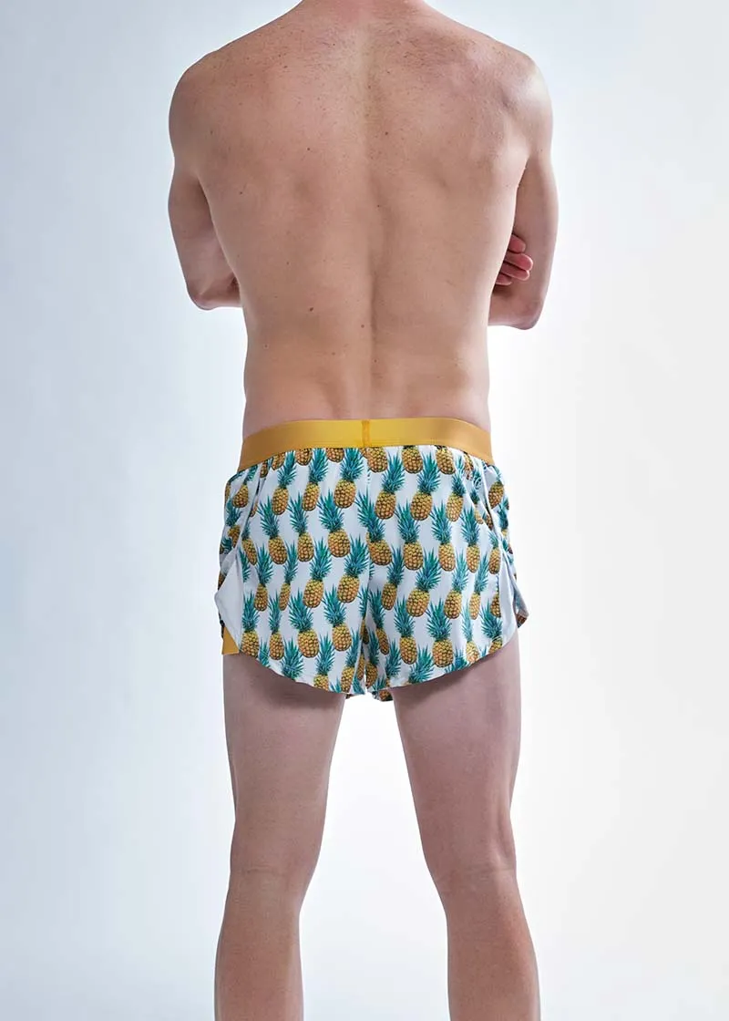 Men's Trippy Pineapples 2" Split Shorts