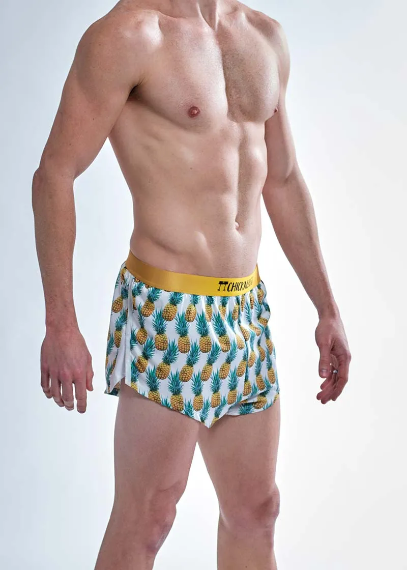 Men's Trippy Pineapples 2" Split Shorts