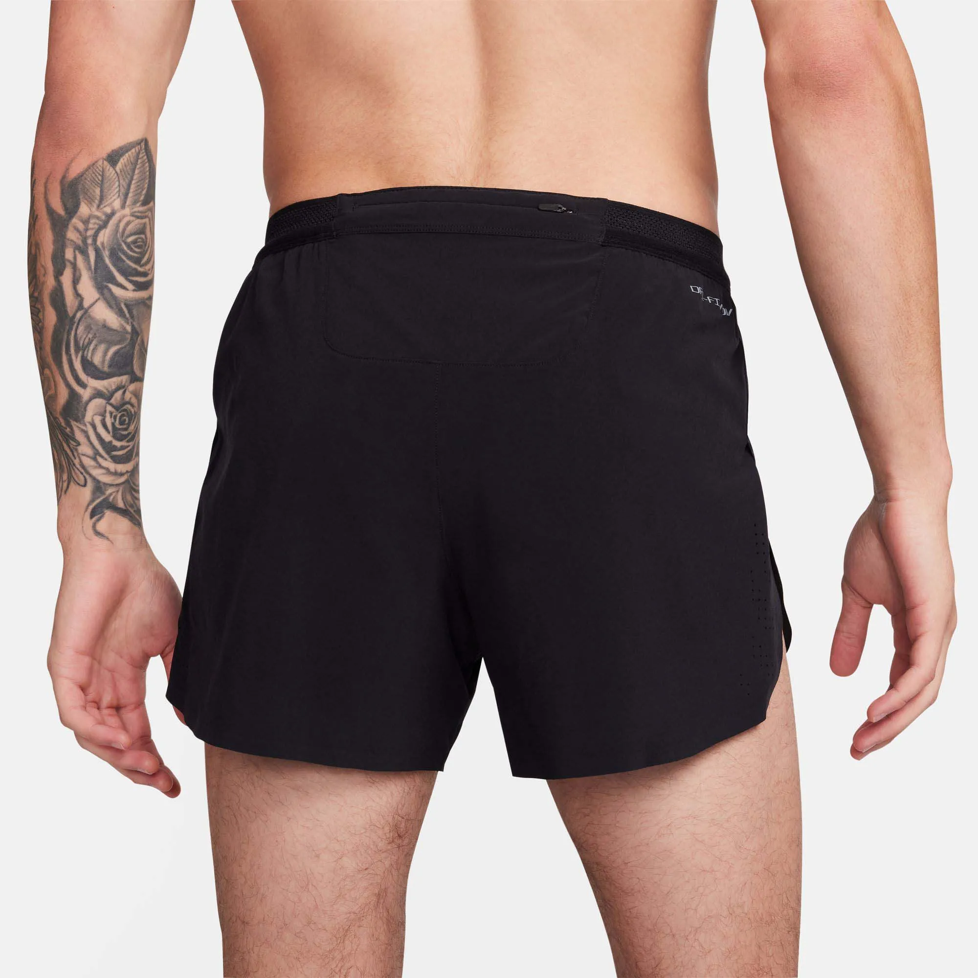 Nike | Men's AeroSwift Dri-FIT ADV 4" Brief-Lined Running Shorts - Black/Summit White