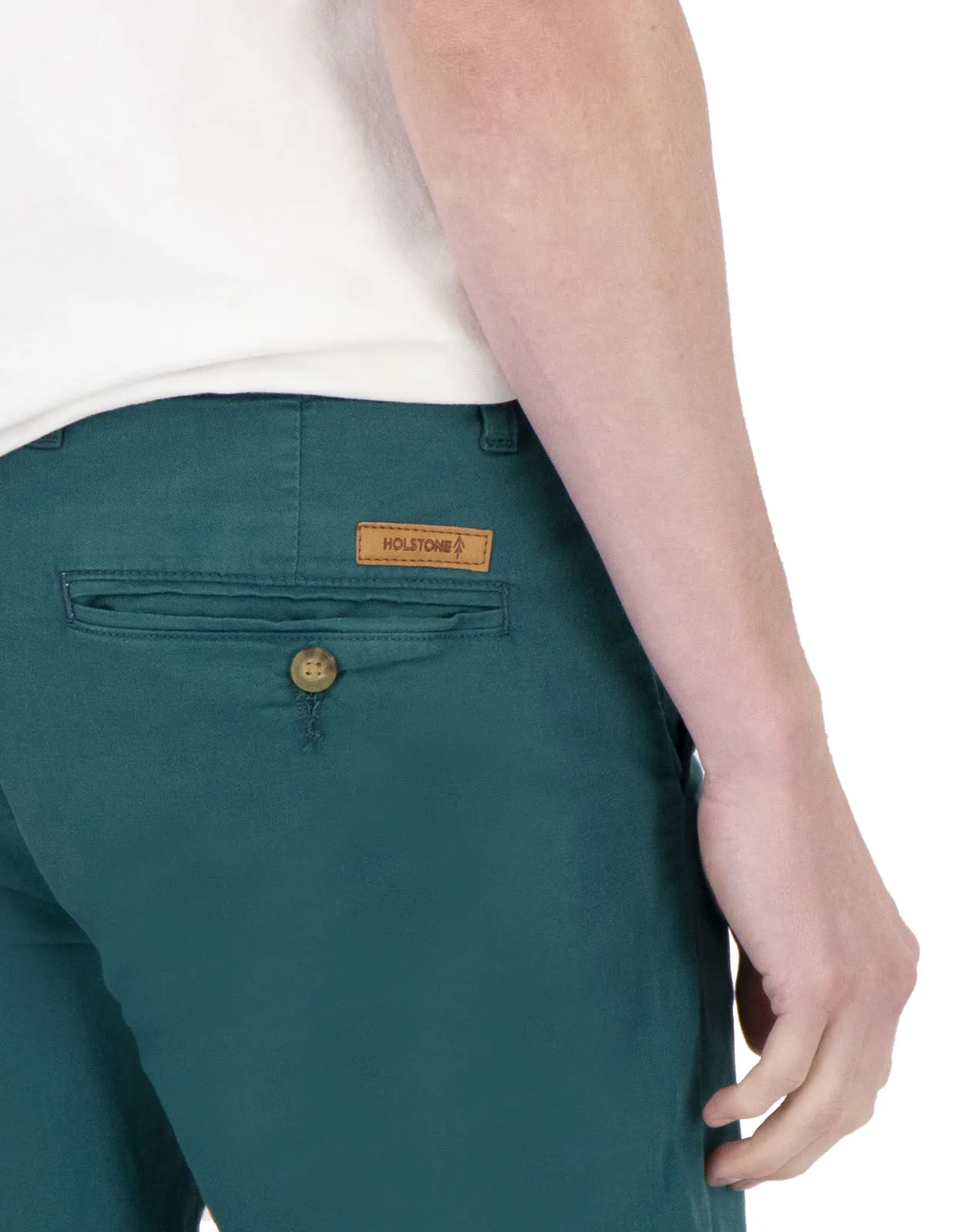 Pantalón Chino de Gabardina - Verde Teal