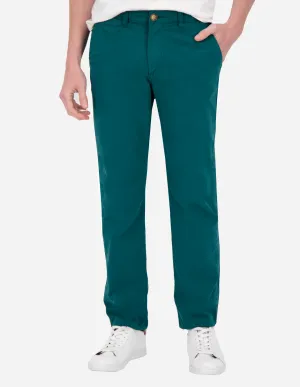 Pantalón Chino de Gabardina - Verde Teal