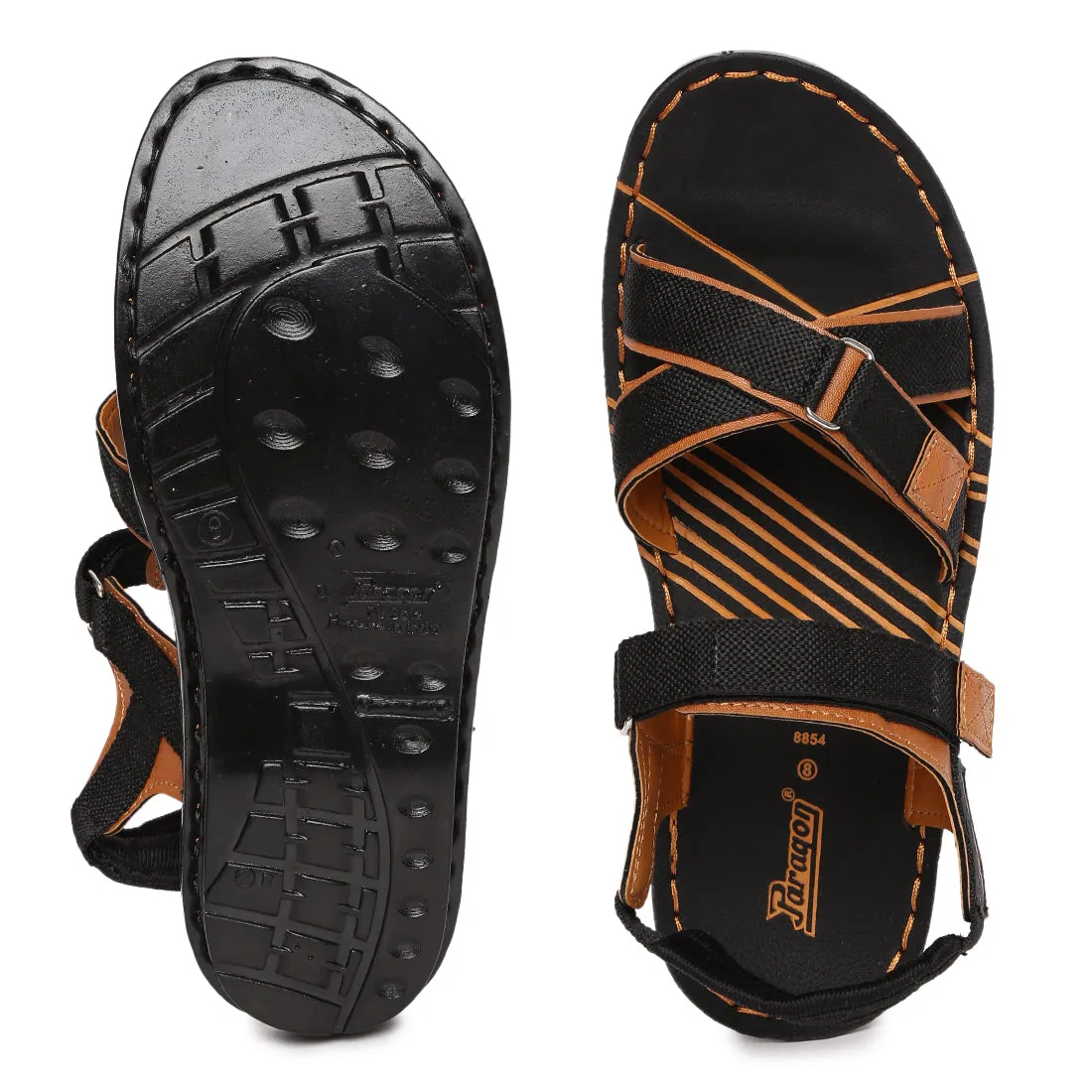 Paragon PU8854G Men Stylish Sandals | Comfortable Sandals for Daily Outdoor Use | Casual Formal Sandals with Cushioned Soles