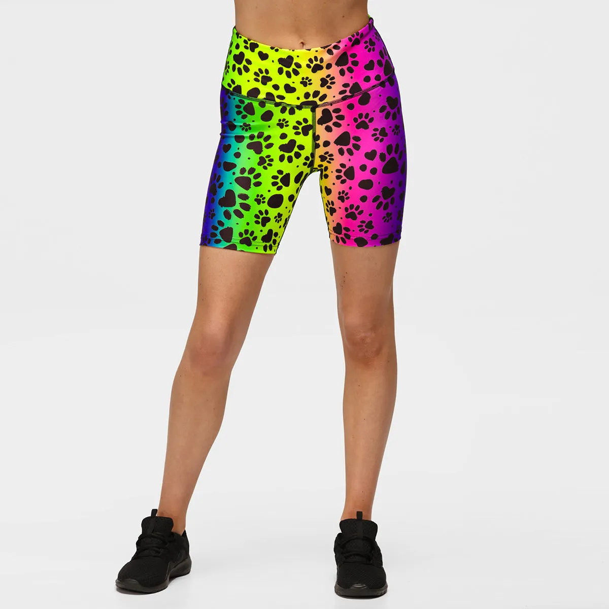 Pawfect Rainbow Running Shorts