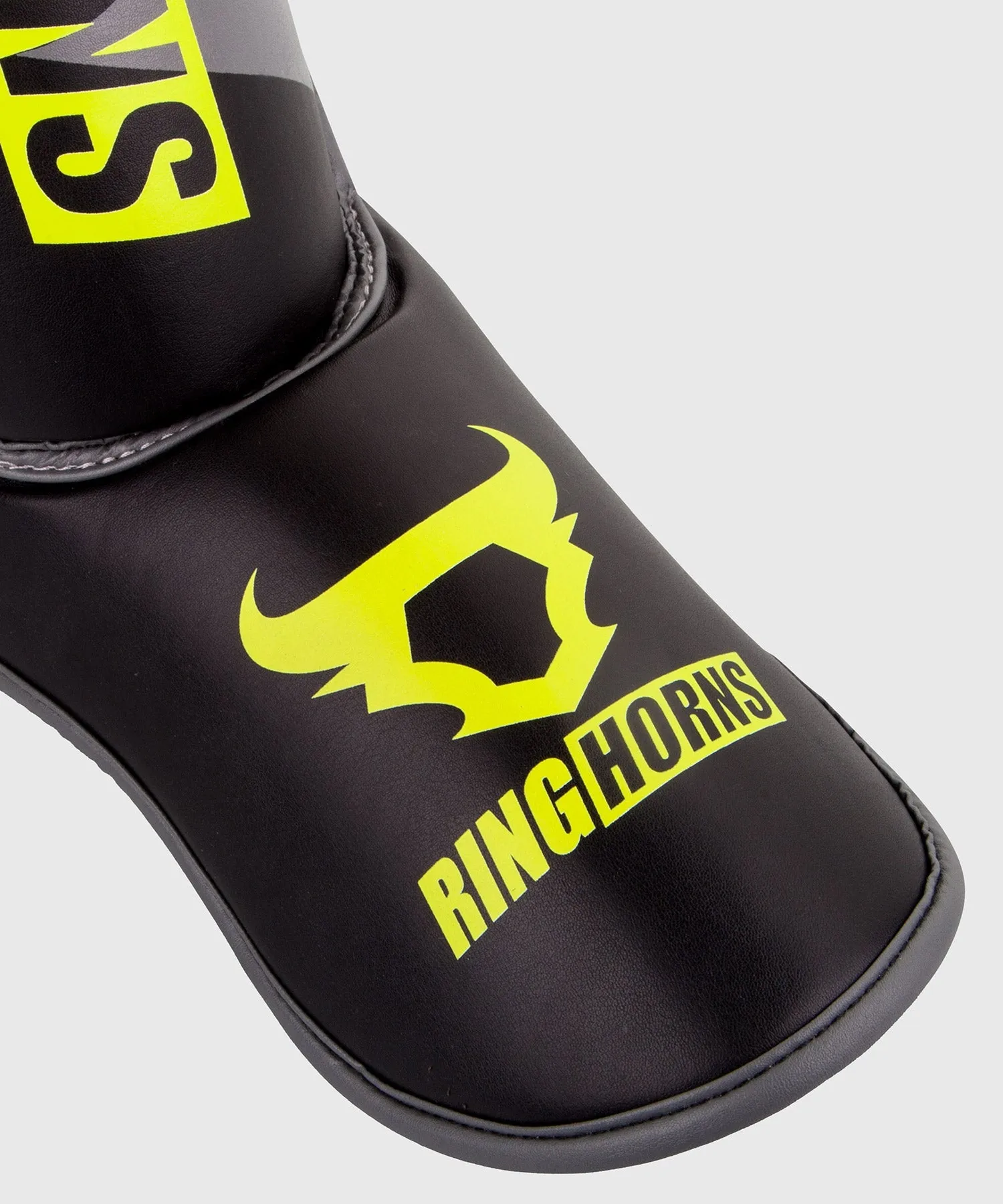 Ringhorns Charger Shin Guards Insteps - Black/Neo Yellow