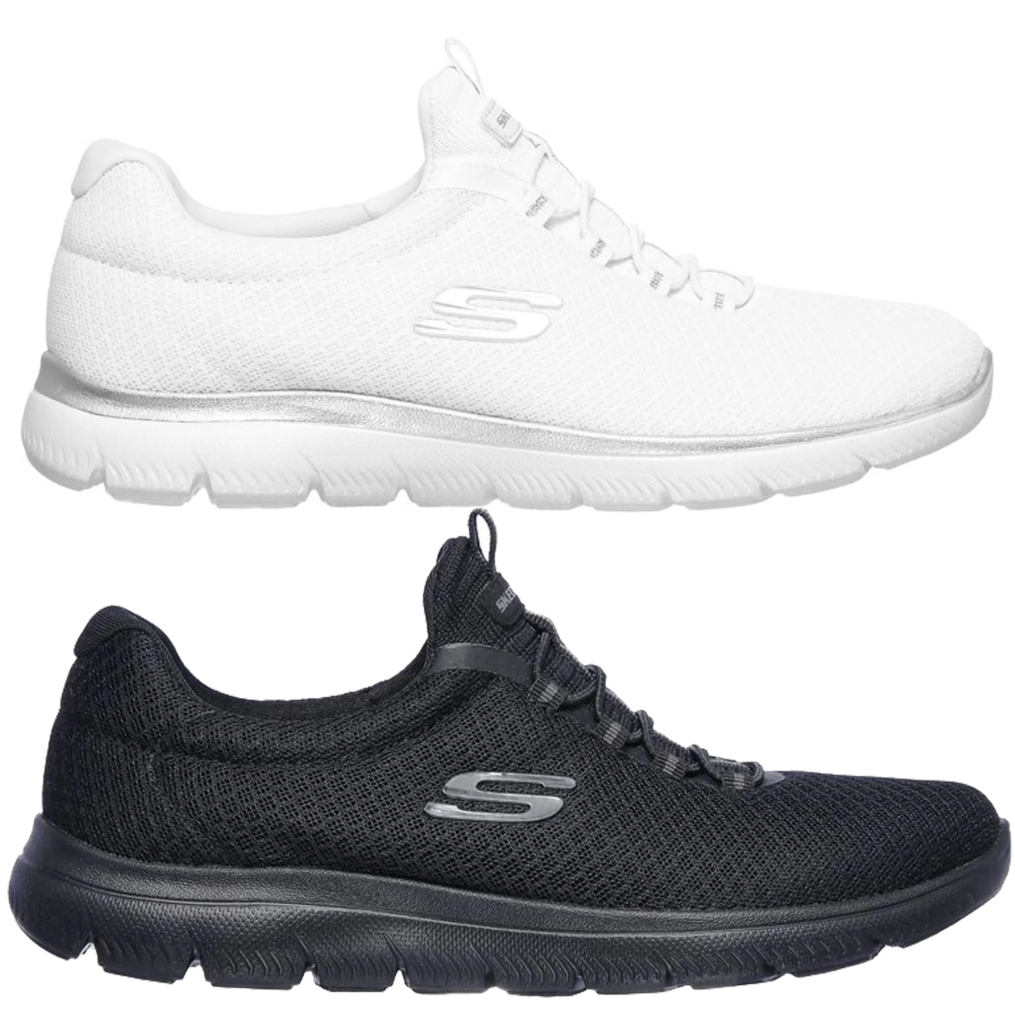 Skechers Women's 12980 Summits Memory Foam Black Athletic Shoes