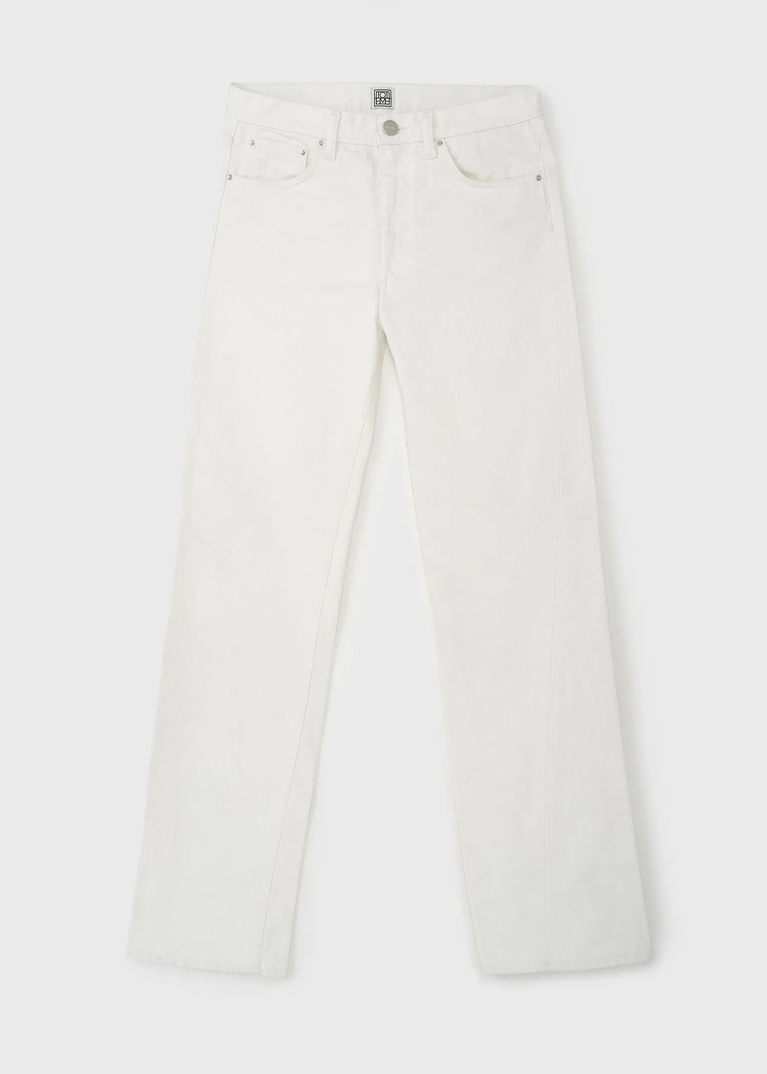 Twisted seam denim off-white