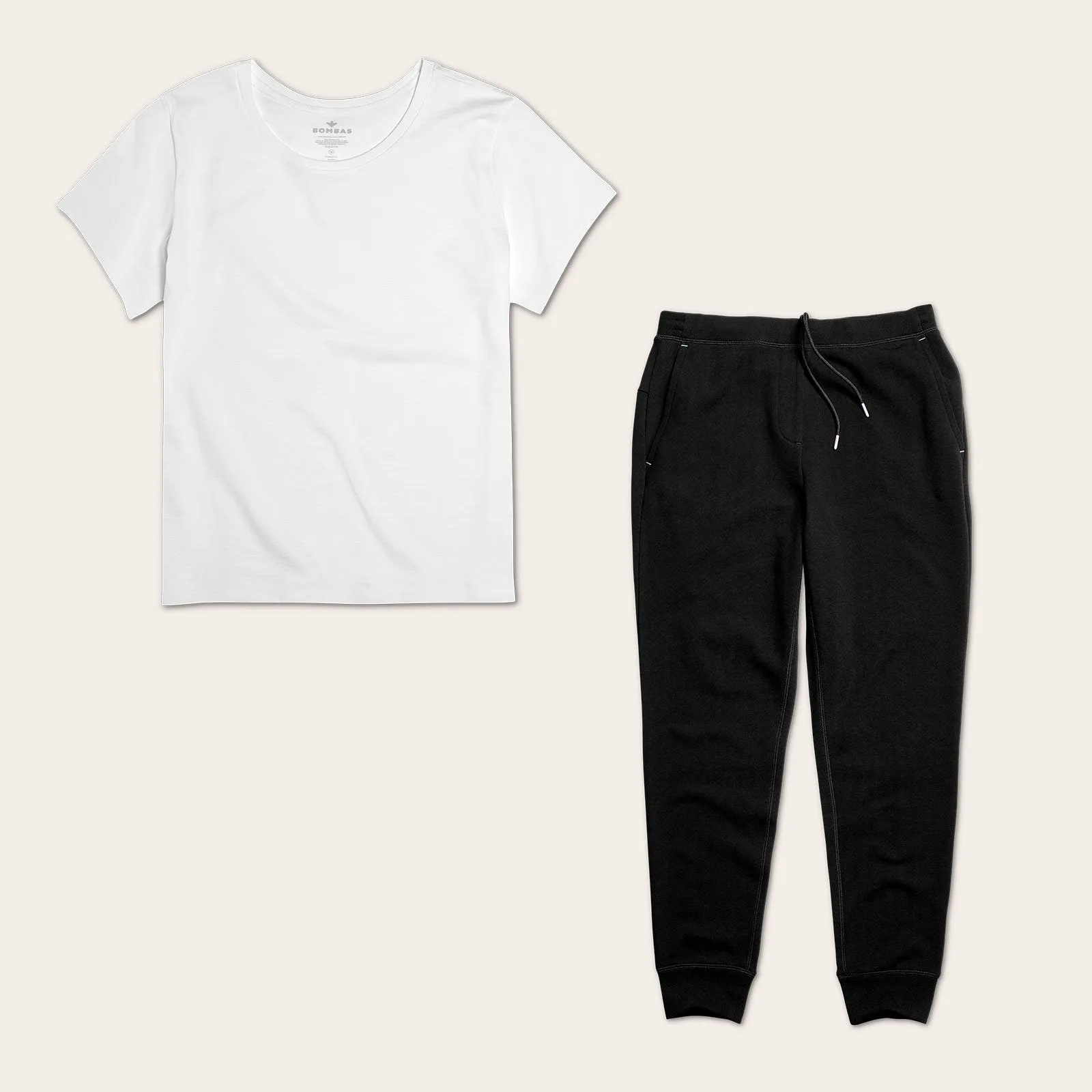 Women's Crew Neck T-Shirt & Sweatpants 2-Pack