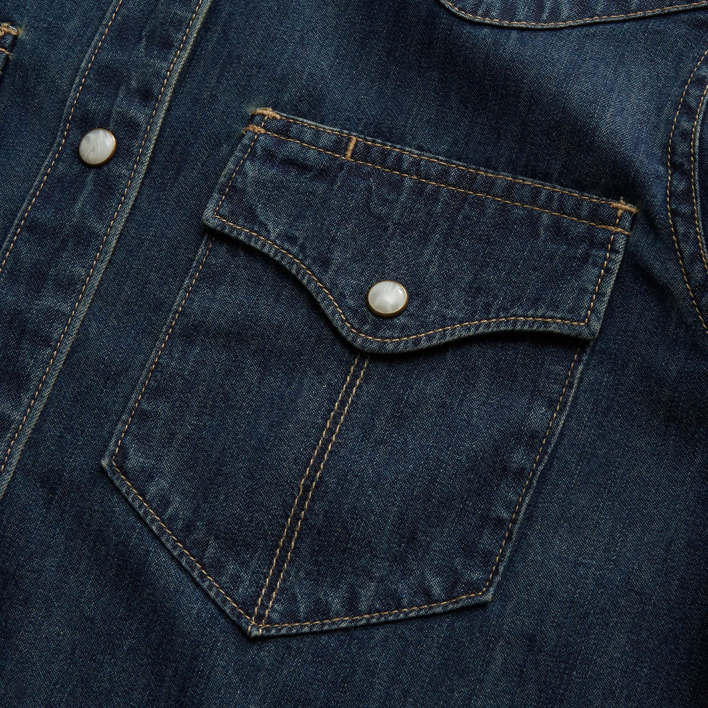 Women's Denim Pearl Snap