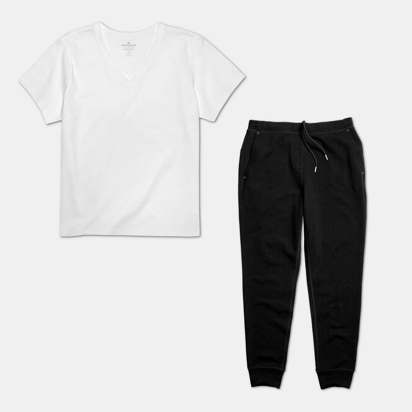 Women's V-Neck T-Shirt & Sweatpants 2-Pack